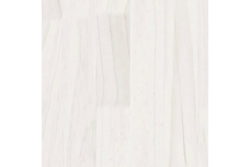 Odlingslåda vit 70x70x70 cm massiv furu - Vit - Utemöbler - Övrigt utemöbler - Tillbehör utomhus - Utomhuskrukor