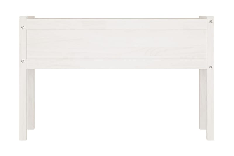 Odlingslådor 2 st vit 110x31x70 cm massiv furu - Vit - Utemöbler - Övrigt utemöbler - Tillbehör utomhus - Utomhuskrukor