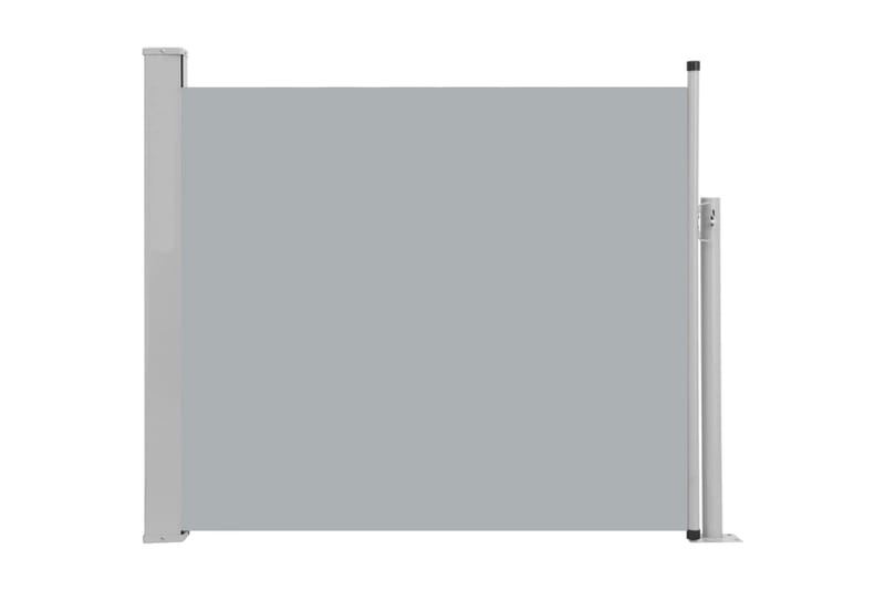 Infällbar sidomarkis 100x300 cm grå - Grå - Utemöbler - Balkong - Säkerhet & vindskydd balkong - Balkongskydd & insynsskydd balkong