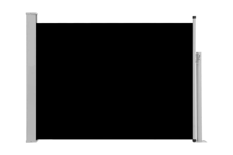 Infällbar sidomarkis 100x500 cm svart - Svart - Utemöbler - Balkong - Säkerhet & vindskydd balkong - Balkongskydd & insynsskydd balkong