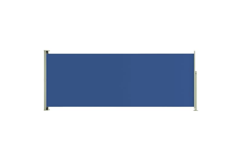Infällbar sidomarkis 117x300 cm blå