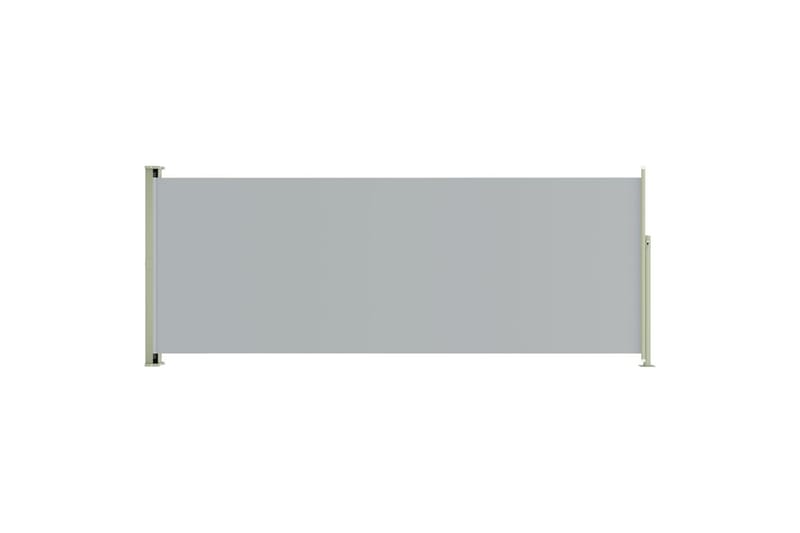 Infällbar sidomarkis 117x300 cm grå - Grå - Utemöbler - Solskydd - Markiser - Sidomarkis