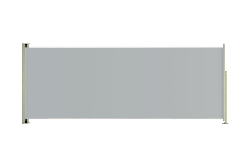 Infällbar sidomarkis 117x300 cm grå - Grå - Utemöbler - Balkong - Säkerhet & vindskydd balkong - Balkongskydd & insynsskydd balkong