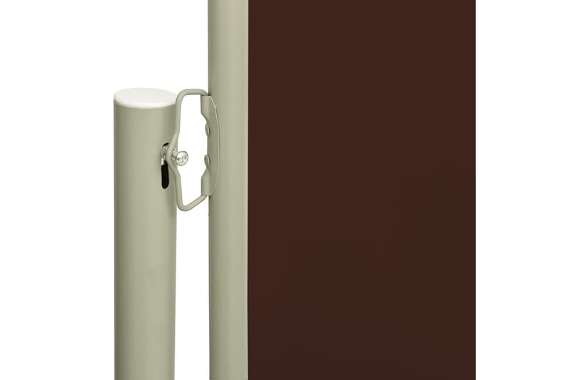 Infällbar sidomarkis 117x500 cm brun - Brun - Utemöbler - Solskydd - Markiser