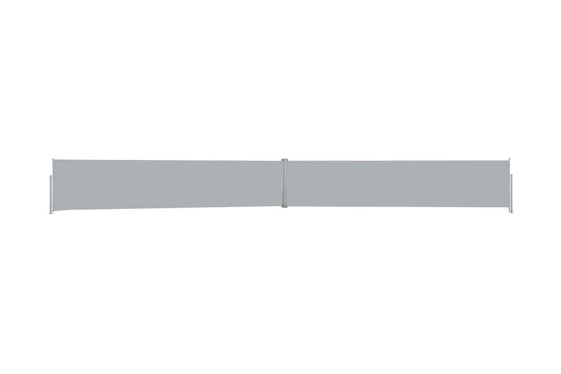 Infällbar sidomarkis 140x1200 cm antracit - Grå - Utemöbler - Balkong - Säkerhet & vindskydd balkong - Balkongskydd & insynsskydd balkong
