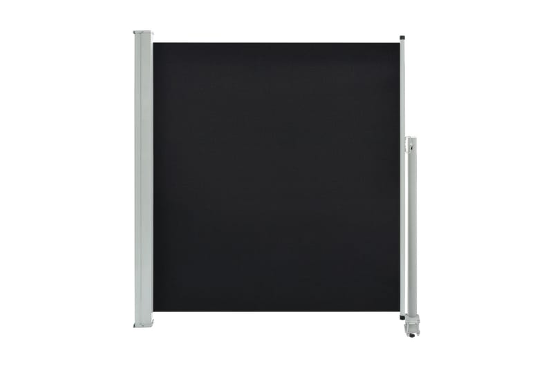 Infällbar sidomarkis 140x300 cm svart - Svart - Utemöbler - Solskydd - Markiser