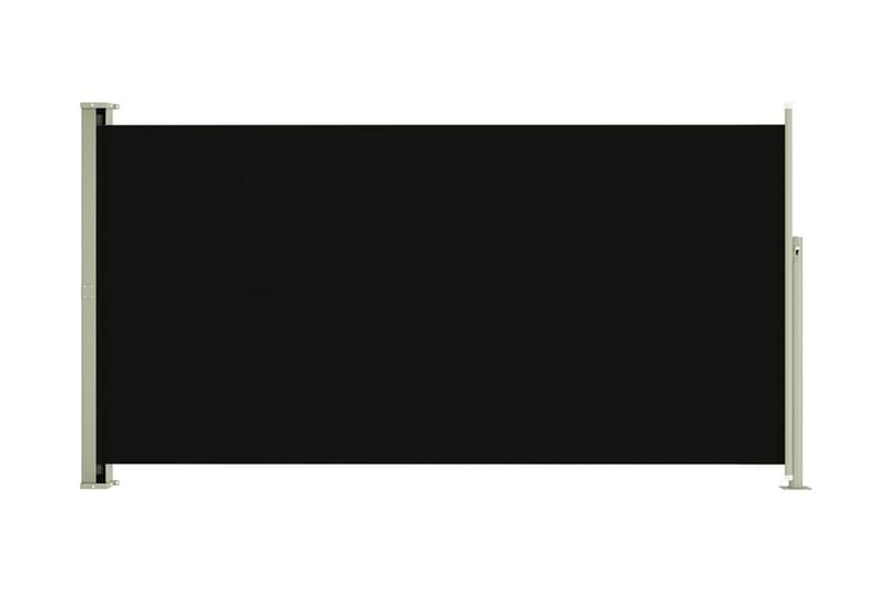 Infällbar sidomarkis 160x300 cm svart - Svart - Utemöbler - Balkong - Säkerhet & vindskydd balkong - Balkongskydd & insynsskydd balkong