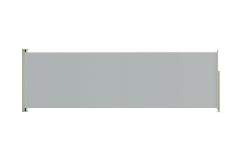 Infällbar sidomarkis 160x500 cm grå - Grå - Utemöbler - Balkong - Säkerhet & vindskydd balkong - Balkongskydd & insynsskydd balkong