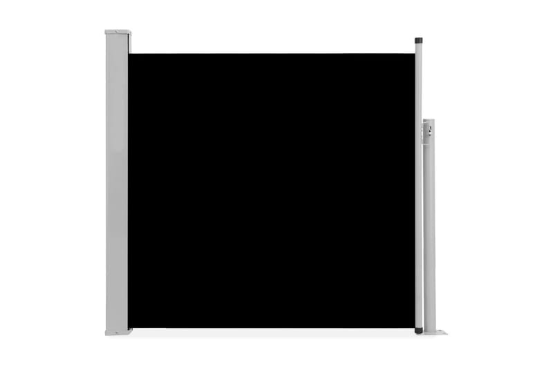 Infällbar sidomarkis 170x300 cm svart - Svart - Utemöbler - Balkong - Säkerhet & vindskydd balkong - Balkongskydd & insynsskydd balkong