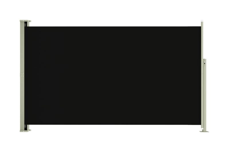 Infällbar sidomarkis 180x300 cm svart - Svart - Utemöbler - Balkong - Säkerhet & vindskydd balkong - Balkongskydd & insynsskydd balkong