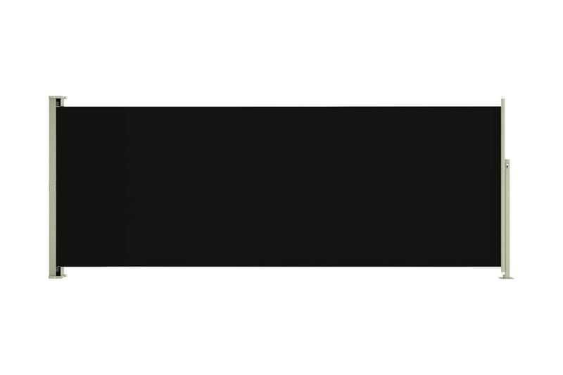 Infällbar sidomarkis 200x500 cm svart - Svart - Utemöbler - Balkong - Säkerhet & vindskydd balkong - Balkongskydd & insynsskydd balkong