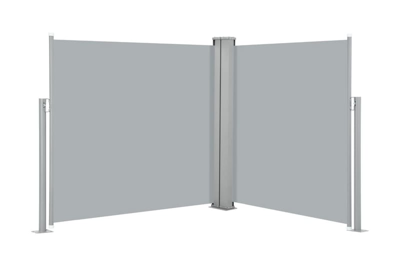 Infällbar sidomarkis antracit 100x600 cm - Grå - Utemöbler - Balkong - Säkerhet & vindskydd balkong - Balkongskydd & insynsskydd balkong