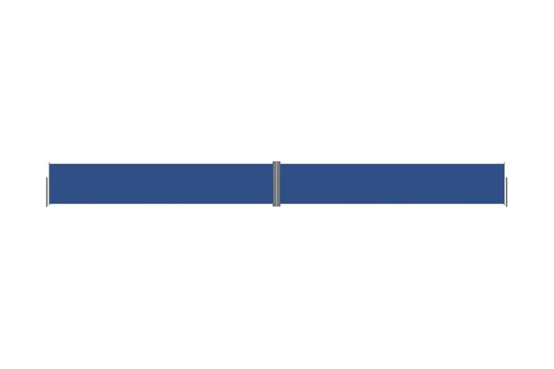 Infällbar sidomarkis blå 117x1200 cm - Blå - Utemöbler - Solskydd - Markiser