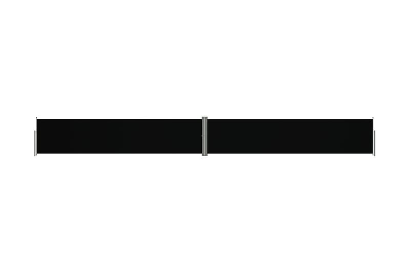 Infällbar sidomarkis svart 140x1200 cm - Svart - Utemöbler - Solskydd - Markiser