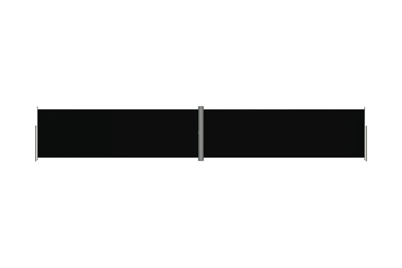 Infällbar sidomarkis svart 200x1200 cm - Svart - Utemöbler - Balkong - Säkerhet & vindskydd balkong - Balkongskydd & insynsskydd balkong
