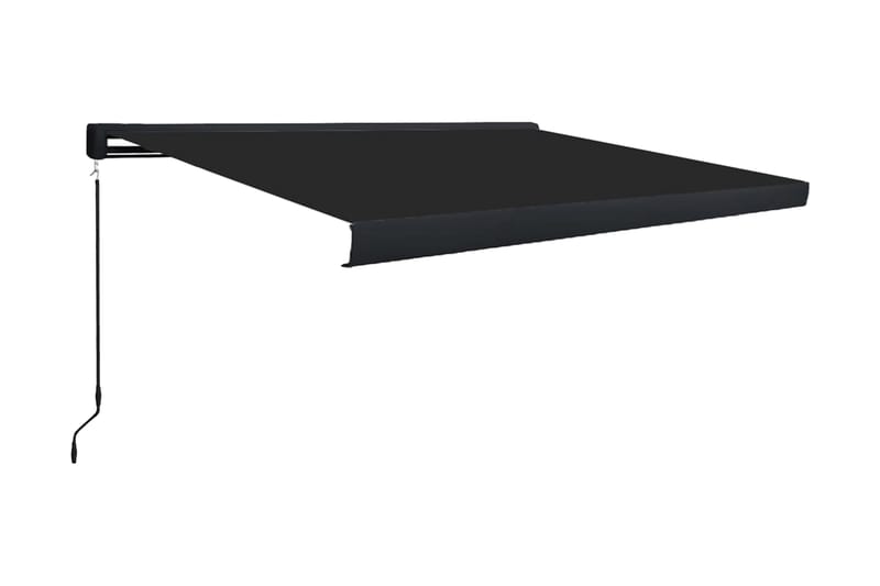 Markis manuell 400x300 cm antracit - Grå - Utemöbler - Solskydd - Markiser