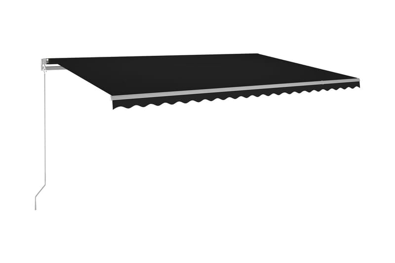 Markis manuellt infällbar 500x350 cm antracit - Grå - Utemöbler - Solskydd - Markiser - Terrassmarkis