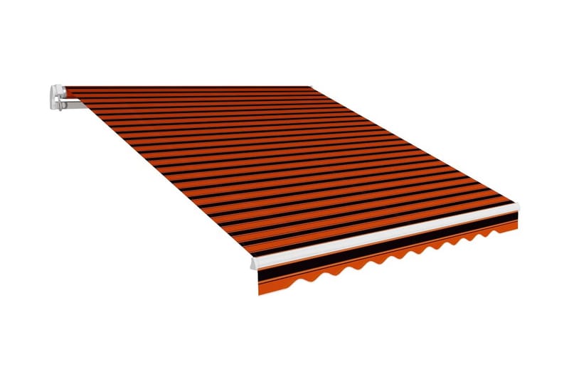 Markisduk orange och brun 350x250 cm - Flerfärgad - Utemöbler - Solskydd - Markiser