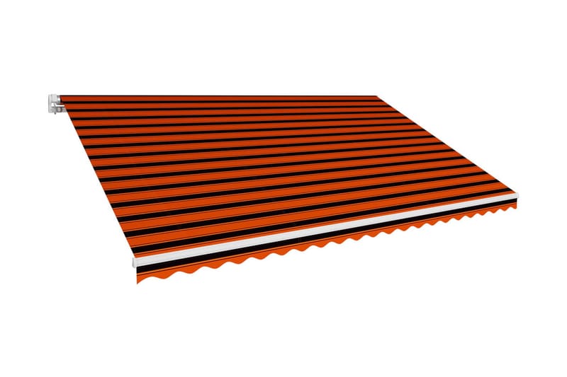 Markisduk orange och brun 500x300 cm - Flerfärgad - Utemöbler - Solskydd - Markiser