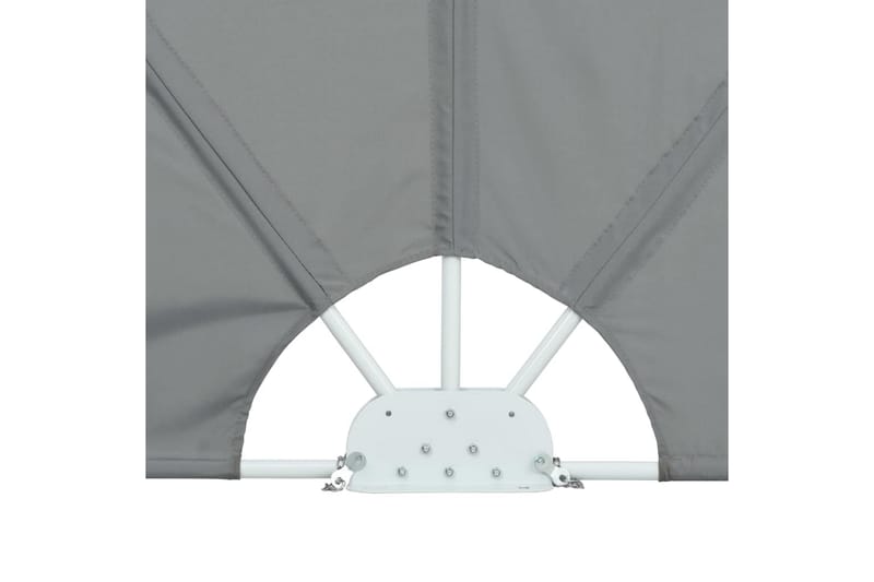 Sidomarkis för terrass grå 240x160 cm - Grå - Utemöbler - Solskydd - Markiser
