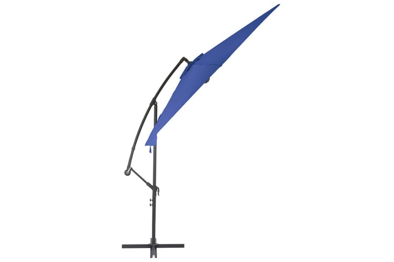 Frihängande parasoll med aluminiumstång 300 cm blå - Blå - Utemöbler - Solskydd - Parasoll - Hängparasoll
