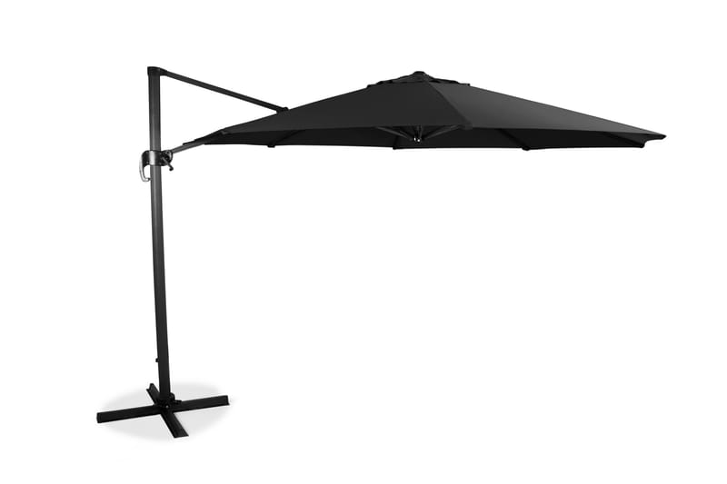 Hillerstorp Hängparasoll XL 350cm - Svart - Utemöbler - Solskydd - Parasoll - Hängparasoll & frihängande parasoll