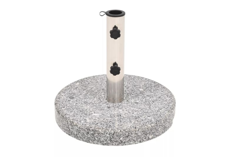 Parasollfot granit rund 20 kg - Grå - Utemöbler - Solskydd - Parasoll