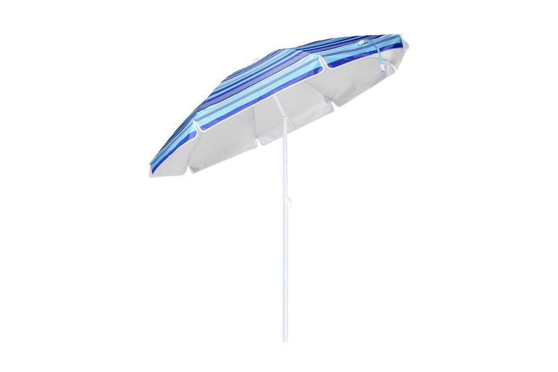 HI Strandparasoll 200 cm randigt blått - Blå - Utemöbler - Solskydd - Parasoll - Strandparasoll
