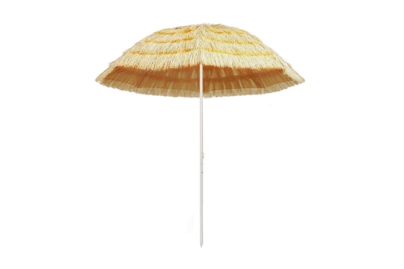 Strandparasoll 240 cm Hawaii-stil naturlig - Brun - Utemöbler - Solskydd - Parasoll - Strandparasoll