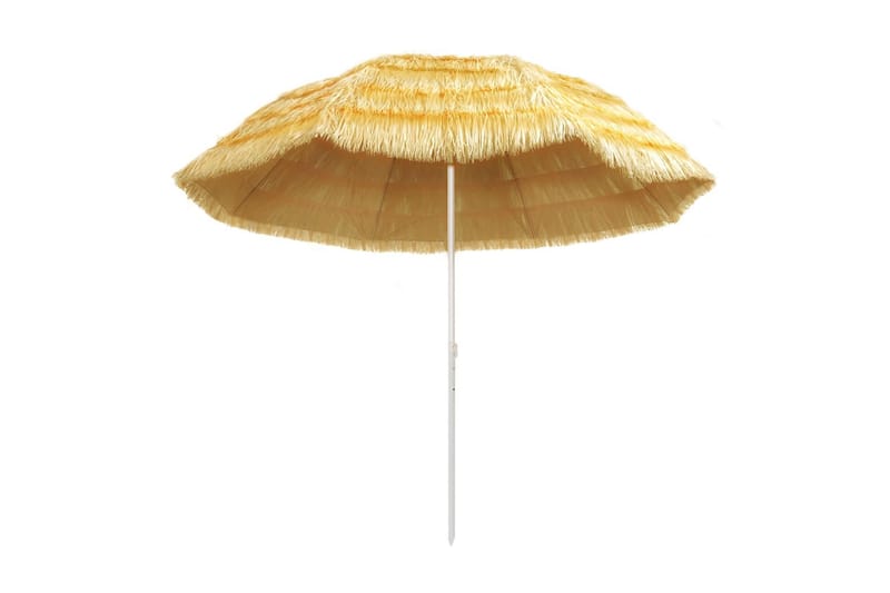 Strandparasoll 300 cm Hawaii-stil naturlig - Brun - Utemöbler - Solskydd - Parasoll - Strandparasoll