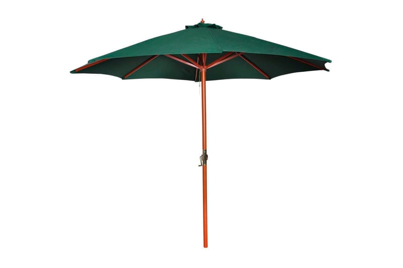 Parasoll grön 258 cm - Grön - Utemöbler - Solskydd - Parasoll - Hängparasoll & frihängande parasoll