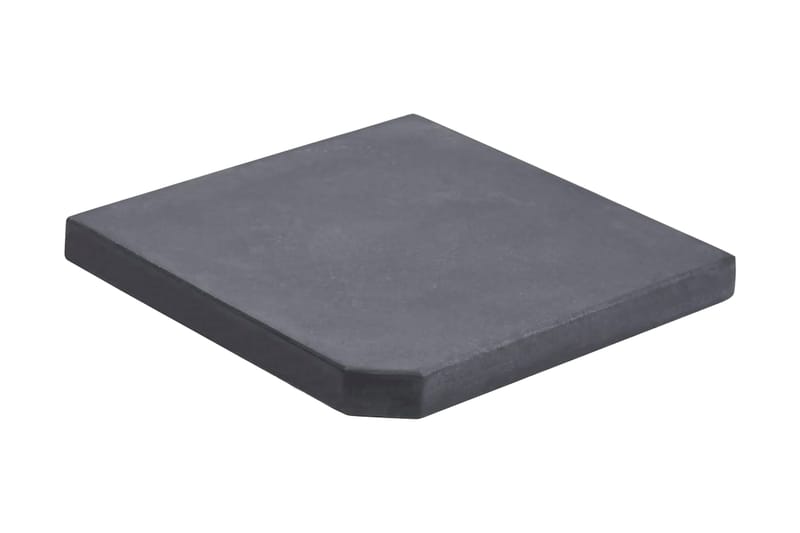 Parasollfot svart 47x47x4,5 cm granit - Svart - Utemöbler - Solskydd - Parasollfot