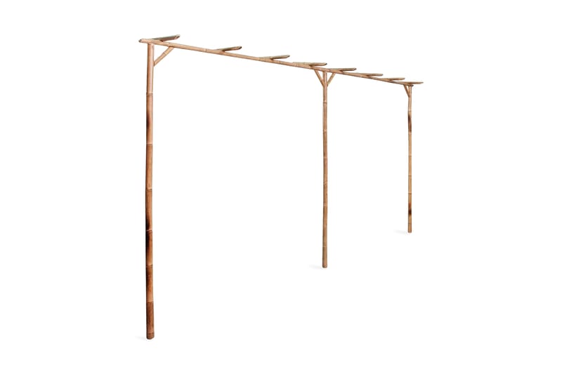 Pergola bambu 385x40x205 cm - Brun - Belysning & el - Utomhusbelysning