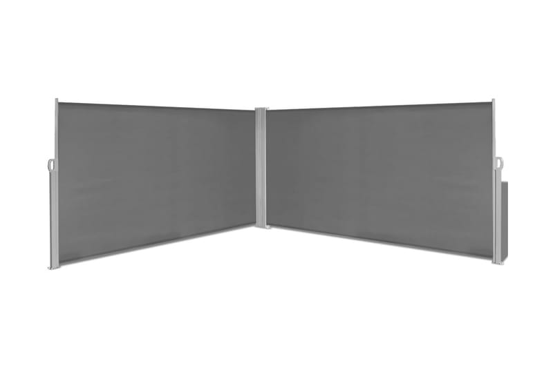 Infällbar skärm 160x600 cm grå - Grå - Utemöbler - Solskydd - Solsegel
