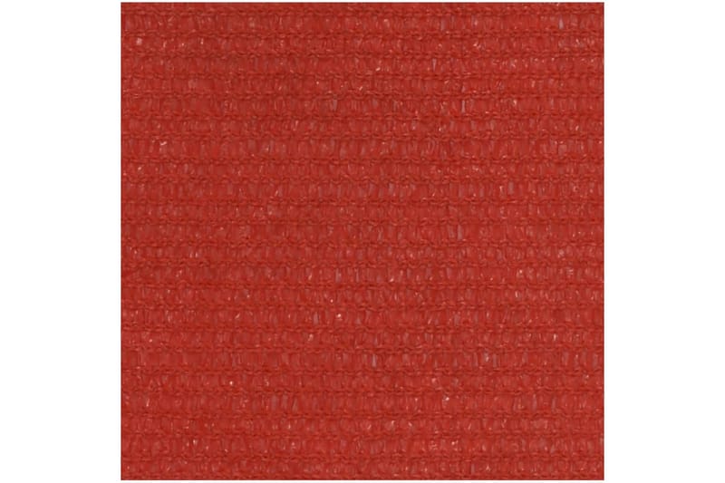 Solsegel 160 g/m² röd 3x5 m HDPE - Röd - Utemöbler - Solskydd - Solsegel