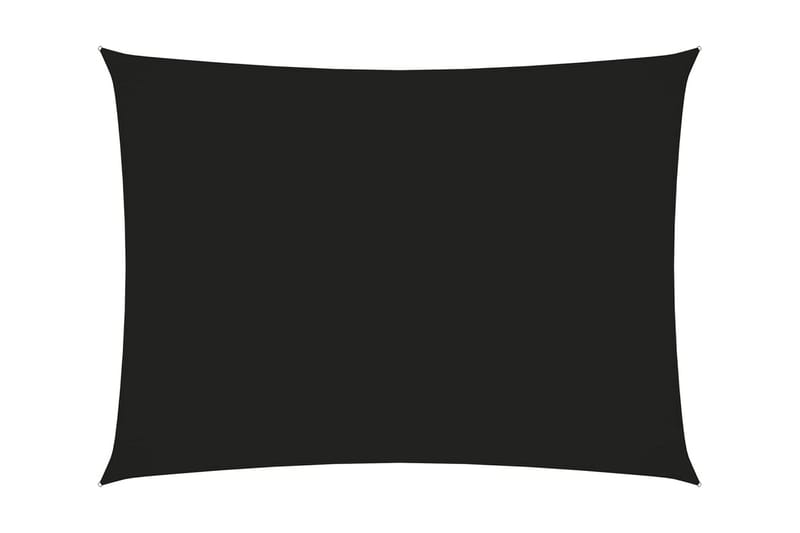 Solsegel oxfordtyg rektangulärt 2,5x4 m svart