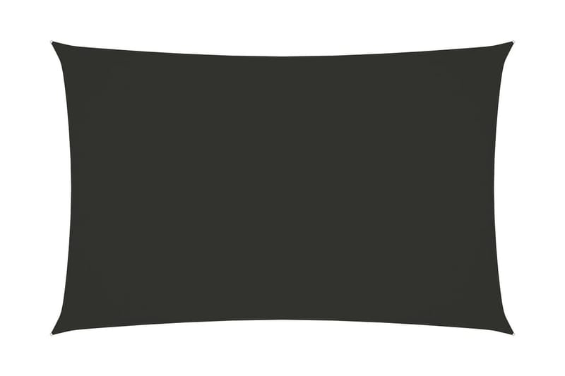Solsegel oxfordtyg rektangulärt 2x5 m antracit - Grå - Utemöbler - Solskydd - Solsegel
