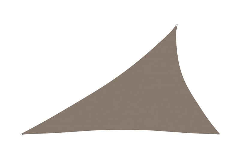 Solsegel oxfordtyg trekantigt 4x5x6,4 m taupe - Brun - Utemöbler - Solskydd - Solsegel