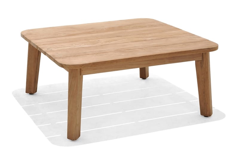 Bahamas Cafébord 100 cm - Trä/Natur - Utemöbler - Utebord & trädgårdsbord - Cafebord