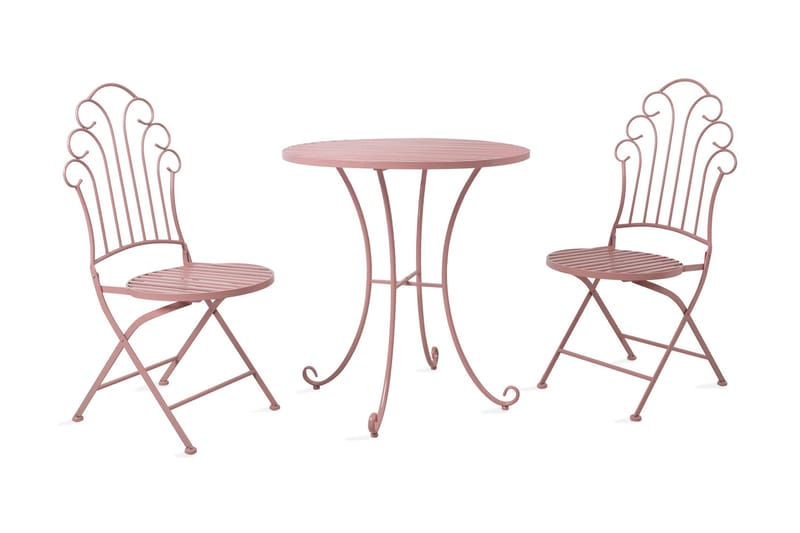 Balkongset Rosy Rosa - Utemöbler - Utebord & trädgårdsbord - Cafebord
