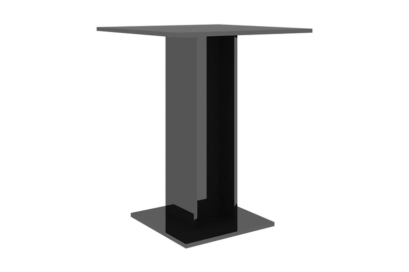 Bistrobord svart högglans 60x60x75 cm spånskiva - Svart - Utemöbler - Balkong - Balkongmöbler - Balkongbord