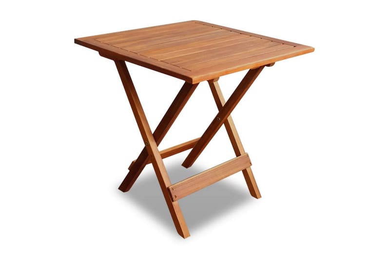 Cafébord 46x46x47 cm massivt akaciaträ - Brun - Utemöbler - Balkong - Balkongmöbler - Balkongbord