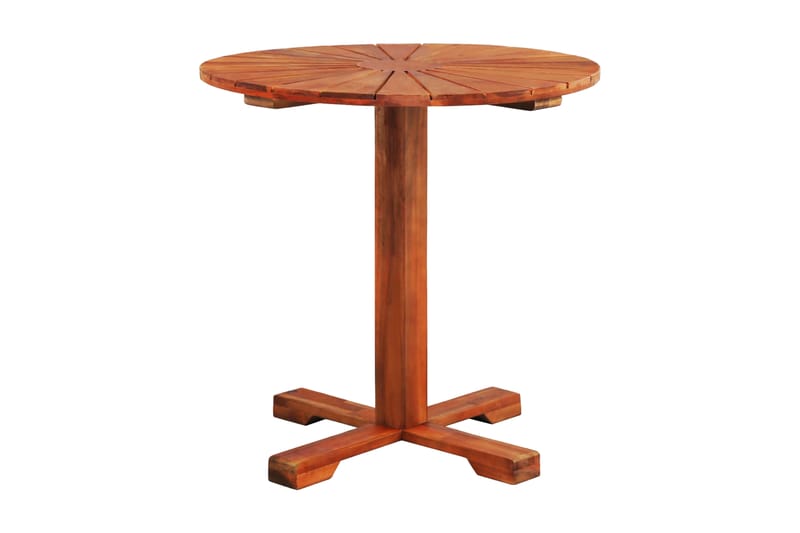Cafébord 70x70 cm massivt akaciaträ - Brun - Utemöbler - Balkong - Balkongmöbler - Balkongbord