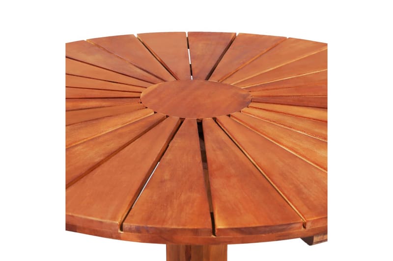Cafébord 70x70 cm massivt akaciaträ - Brun - Utemöbler - Utebord & trädgårdsbord - Cafebord