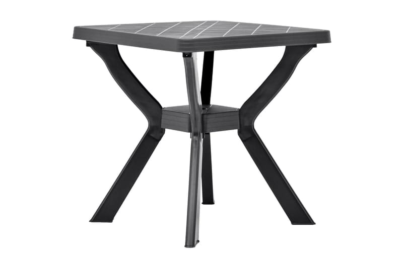 Cafébord antracit 70x70x72 cm plast - Grå - Utemöbler - Utebord & trädgårdsbord - Cafebord