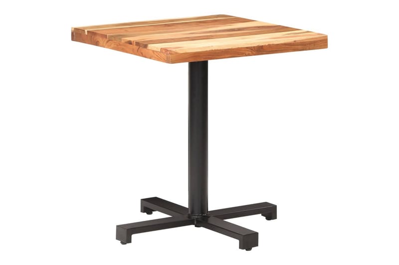 Cafébord fyrkantigt 70x70x75 cm massivt akaciaträ - Brun - Utemöbler - Balkong - Balkongmöbler - Balkongbord