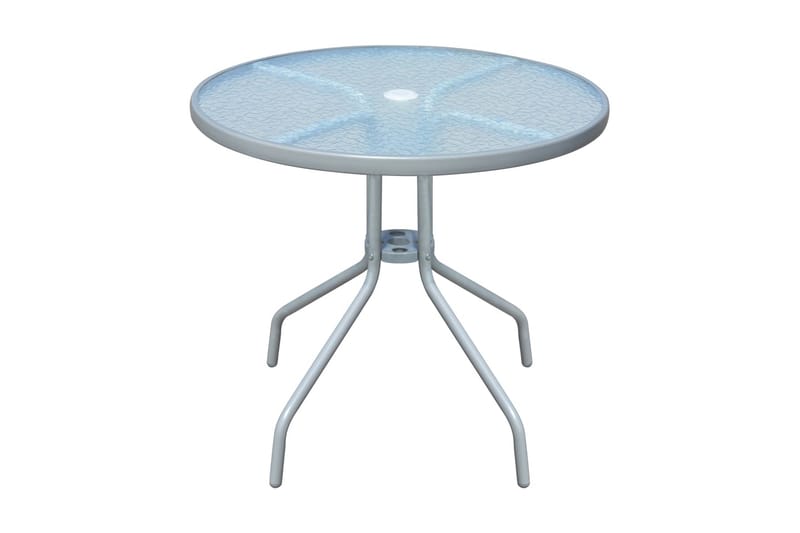 Cafébord grå 80x71 cm stål - Grå - Utemöbler - Balkong - Balkongmöbler - Balkongbord