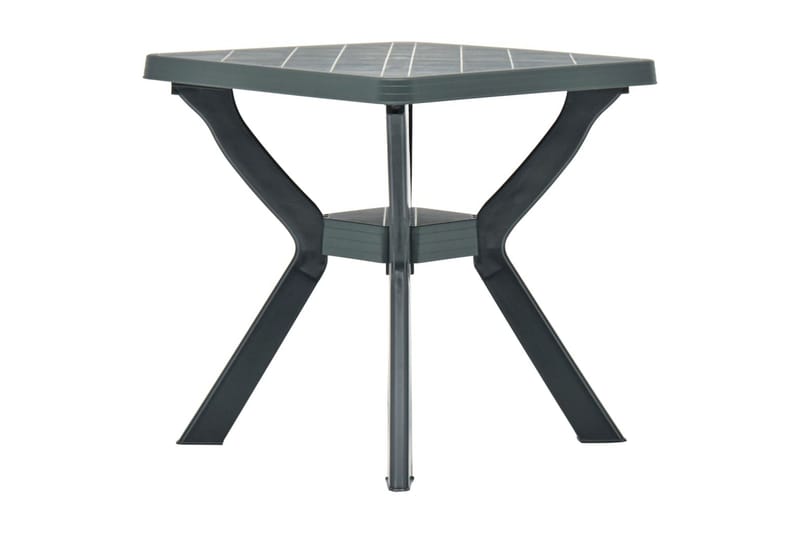 Cafébord grön 70x70x72 cm plast - Grön - Utemöbler - Balkong - Balkongmöbler - Balkongbord