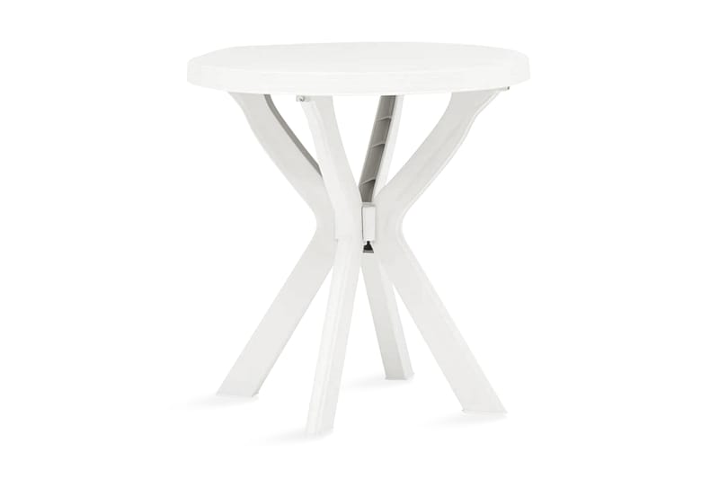 Cafébord vit Ã˜70 cm plast - Vit - Utemöbler - Balkong - Balkongmöbler - Balkongbord