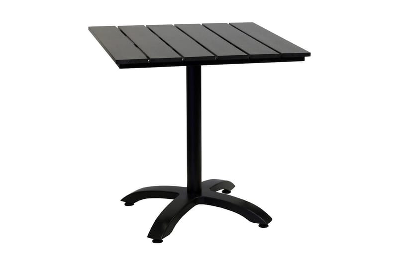 Hillerstorp Brighton Cafébord 70x70 cm - Svart/Aluminium - Utemöbler - Utebord & trädgårdsbord - Cafebord